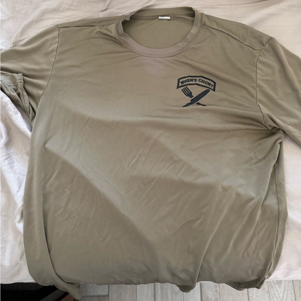 Khaki Graphic T-Shirt